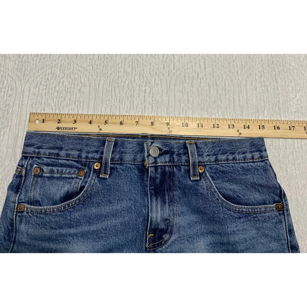 Levis 511 Distressed Jeans Mens 30×32 Blue Slim‎ Skater Whiskers Ripped Knee